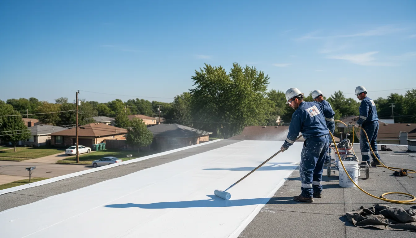 Commercial roof coating in Wade Hampton, SC near me